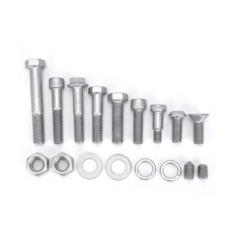 Made in China Zinc Plating Grade 8.8 DIN 933 DIN 931 Galvanizing High Tensile Black Oxide Hex Head Bolts