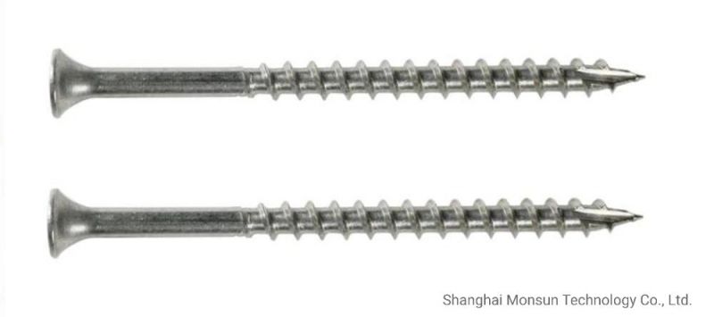 Stainless Steel Bugle Flat Head Phillips Recess/Square Drivetype 17 Particleboard Chipboard Screws