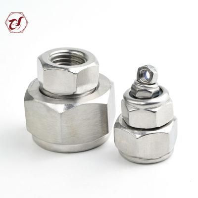 304 Stainless Steel A2-70 Nylon Locking Insert Nut