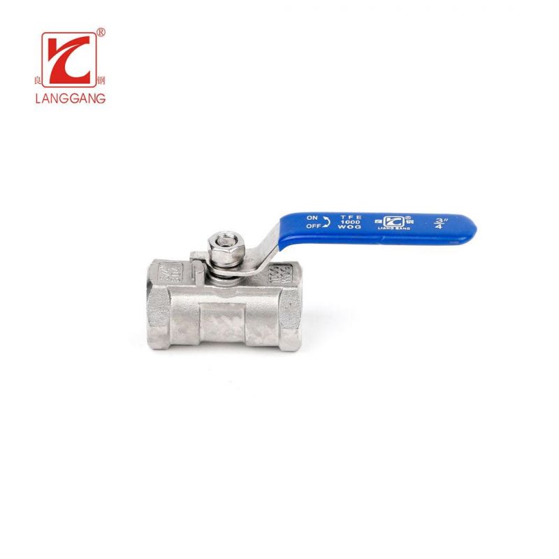 1 PC Stainless Steel Internal Thread NPT Flange Floating Ball Valve with Lock for Wog