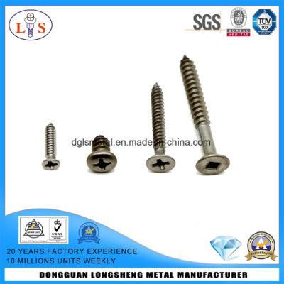 SS304 Countersunk Head Cross Recess Screw /Pan Head Screw