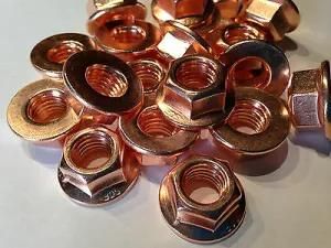 DIN6923 Yellow Plated Hex Flange Cap Serrated Lock Nut