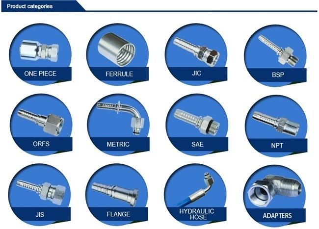 Swaged Hose Fittings Jic/NPT/Bsp/Metric Hydraulic Fittings
