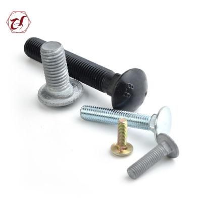 Carbon Steel Colour Zinc Plating Mushroom Head Carriage Bolt