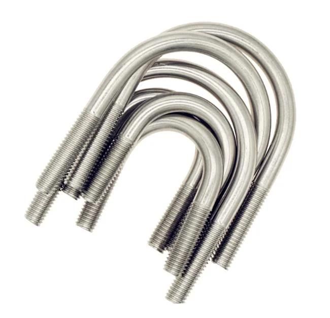 All Sizes Ss 304 316 Pipe Clamp Flat U Bolt Bending Nut Washer Truck Boat U Bolt M8