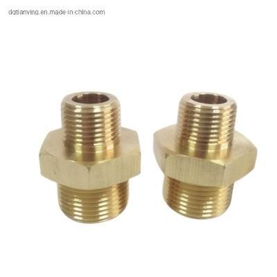 Water Fitting Brass Pipe Hex Nipple for Mold Component
