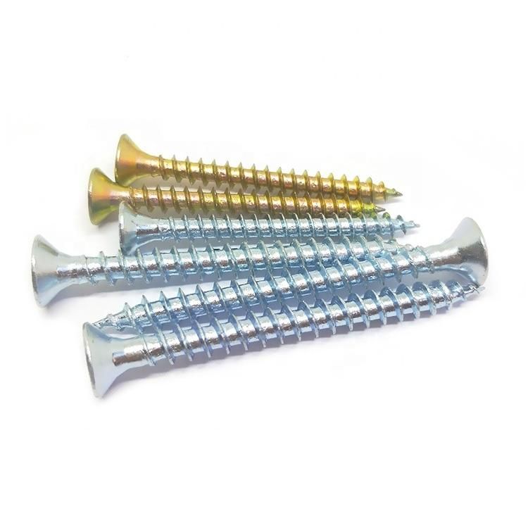 Congo Angola Zambia Market/182 PCS C1022 Flat Head Yellow Chipboard Screw Furniture Eccentric Screw