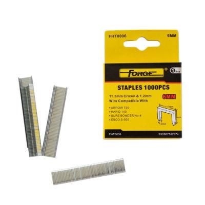 6mm Heavy Duty Nails U Shaped Galvanized Staples