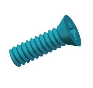 2016 High Quality Customized Cross Recessed Countersunk Head Screw Plastic Bolts