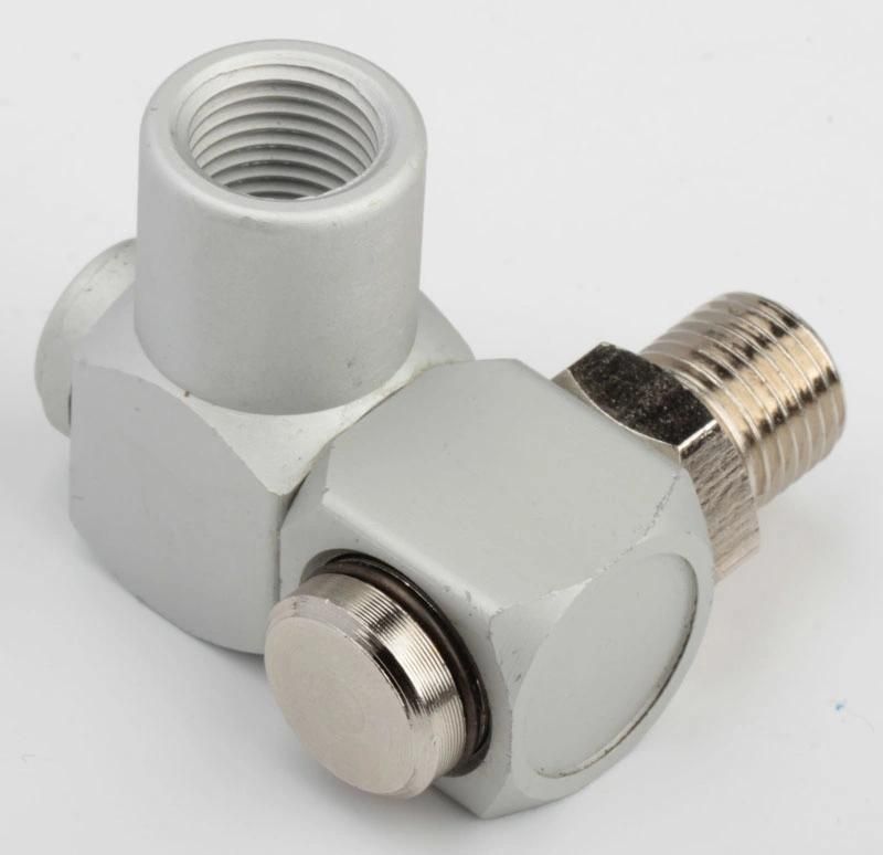 Xhnotion Pneumatic Aluminum Swivel Air Hose Fittings, 1/4′′ NPT 360 Degree Swivel Air Hose Connector Swivel Portable Air Tool Adapter