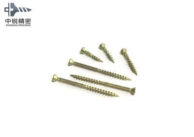 2.5X12mm Chipboard Screws Hardened Flat Head Zinc Plated Full Threaded Chipboard Screw