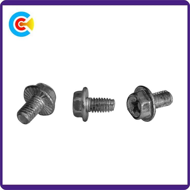 Combination Flanged-Hex/Phillips-Head Screw for Computers