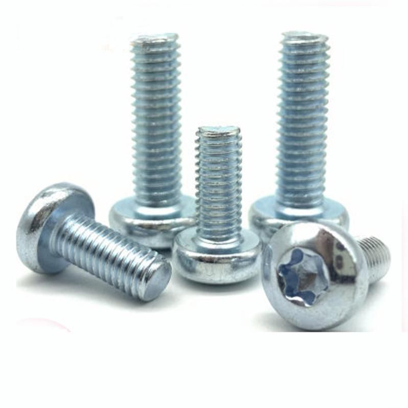Grade 8.8 Galvanized Pan Head Torx Drive Screw GB2672 Round Head Torx Screw Anti Theft Bolt M3m4m5m6m8