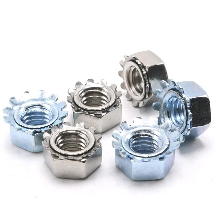 Yellow Zinc Plated Carbon Steel Hex Nuts Grade 4.8 Hexagon Nut