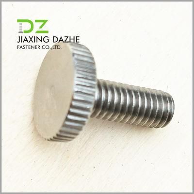 Stainless Steel Round Head Bolt with Knurling