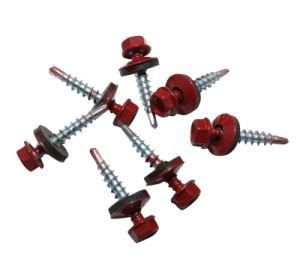 Hex Washer Head Self-Drilling Screw with EPDM Washer 4.8*64