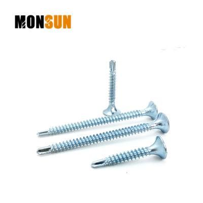 Bugle Head Phillips Drive Cross Recess Fine Thread Zinc/Phosphated Self-Drilling Point Drywall Screw