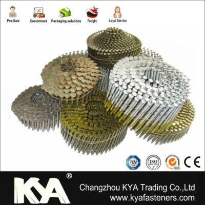 15 Deg Wire Collated Zinc Coil Nails