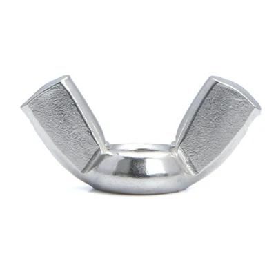 China Fastener Manufacturer M8 M10 Ss-304 Butterfly Nuts Precision Casting DIN 314 315 Stainless Steel Wing Nut