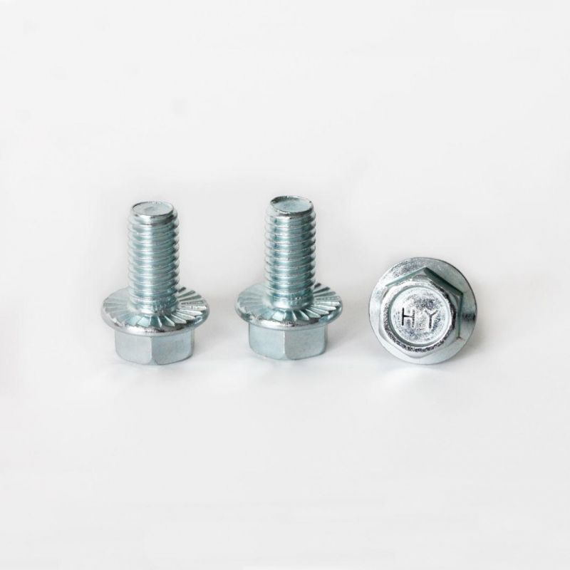 Indented Hex Flange Bolt/ Flange Screw/ Hex Flange Screw DIN6921 Gr. 8.8