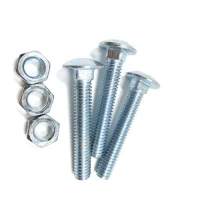 Round Head Square Neck Carriage Bolt with Hex Nut