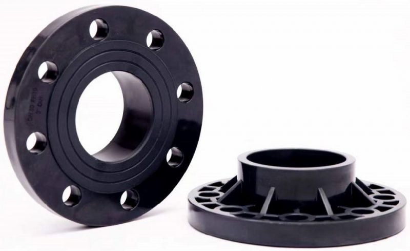 High Quality Water Supply Plastic Butterfly Valve Flange UPVC Faucet Water Pipe Flange UPVC Van Stone Flange PVC Ts Flange PVC Blind Flange UPVC Blank Flange