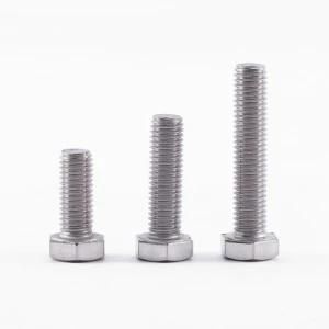 Stainless Steel Screws and Bolts 304 High-Strength M10 Hexagonal Bolts Fastening Standard Parts Can Be Customized