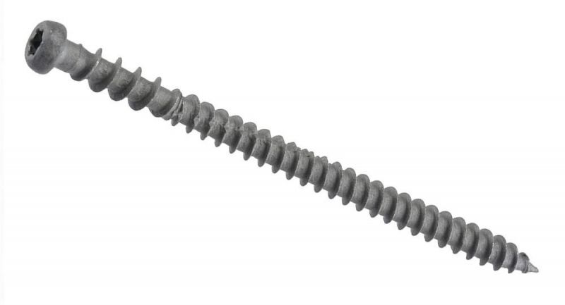 Trap Head Star Drive Threads with Slot Epoxy Finish Deck Screws