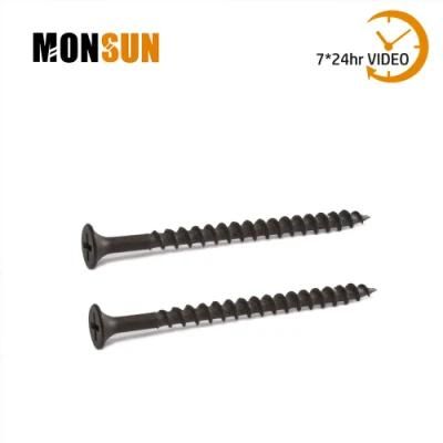 Black Phosphate Coated Phillips Cross Recess Bugle Head Coarse Thread ceiling Screw/Gypsunm Board Drywall Screws