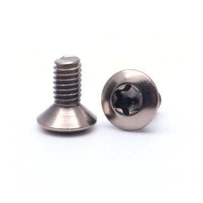 Custom Steel Black Nickel Plated Oval Head Torx Machine Screws