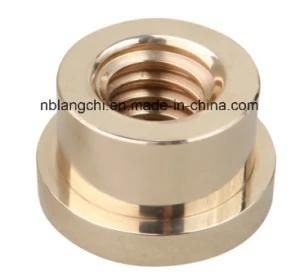Brass Unpunched Flanged Nuts DHL Tr28X5