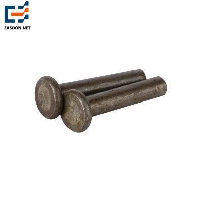 Stainless Steel 304 316 Copper Thin Flat Head Semi Tubular Metal Rivet for Furniture Nickel Custom Rivet Metal Hardware for Bags