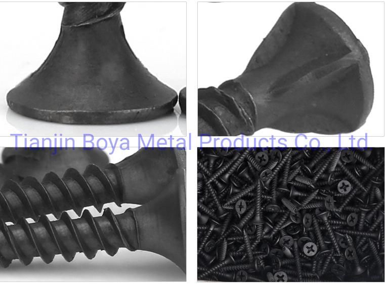 Carbon Steel Hardened Bugle Head Black Phosphating Drywall Screw From Tianjin Boya