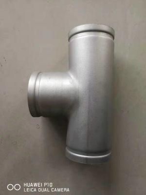 Stainless Steel 304 Dn88.9mm Grooved Joint Tee for Water Treatment