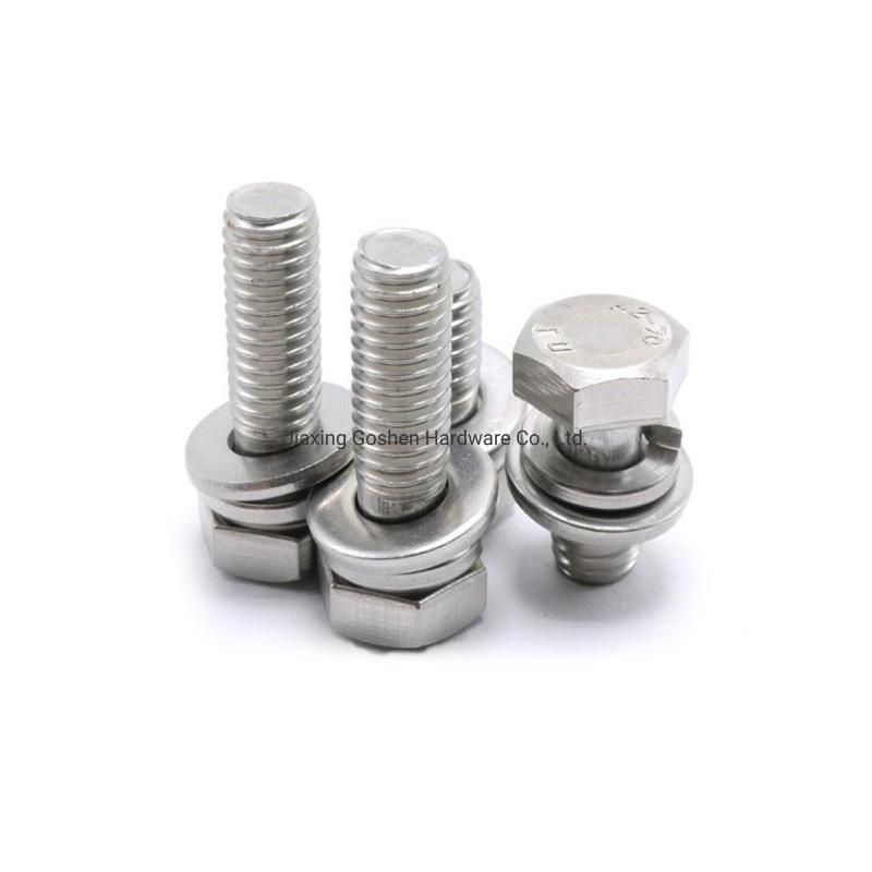 SS304 M5*25mm Hexagon Combination Bolt