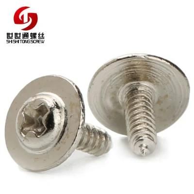 China Hardware Fastener Large Head Phillips Pan Head Self-Tapping Screw with Washer