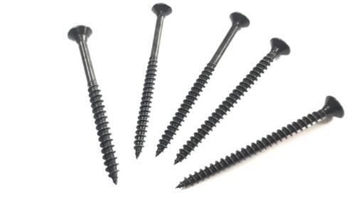 Fine Thread Bugle Head Drywall Screws with Black Phosphate Coated Size 3.5X19mm Drywall Screws