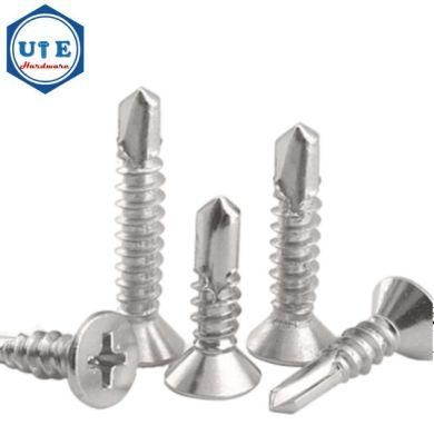 DIN7504p Countersunk /Csk Head Cross Recess Drives Stainless Steel 410/304 Self Drilling Tapping Screw
