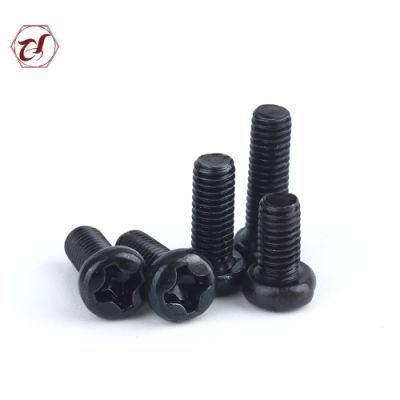 DIN7985 Carbon Steel Phillips Pan Head Screws Machine Screw Jp Bolt Zinc Plated Screw Black Screw