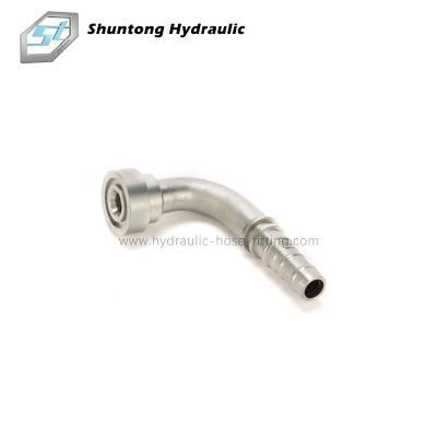 Hydraulic Fluid Connector Finterlock 90&deg; SAE Flange 9000 Psi Hydraulic Fittings and Hydraulic Adaptors
