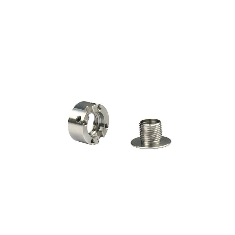 Custom Non-Standard CNC Turned Stainless Steel Nut and Screw Components