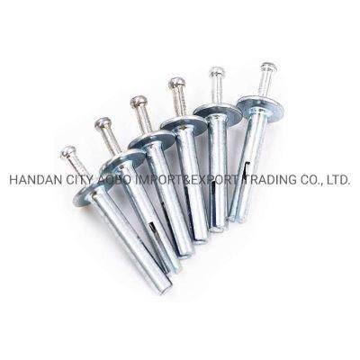 Zinc Alloy Mushroom Head Hammer Masonry Anchors Nail-on Concrete Drive Pins