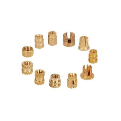 CNC Machining Brass Knurling Inserts Nut &amp; Blind Threaded Inserts for Wood Automobile &amp; Plastic Molding at Very Cheap Price