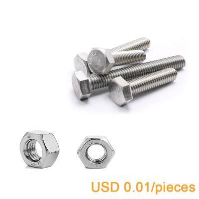 Stainless Steel Hex Head Bolt Screw Strength Bolt Nut Spaceport Fastener