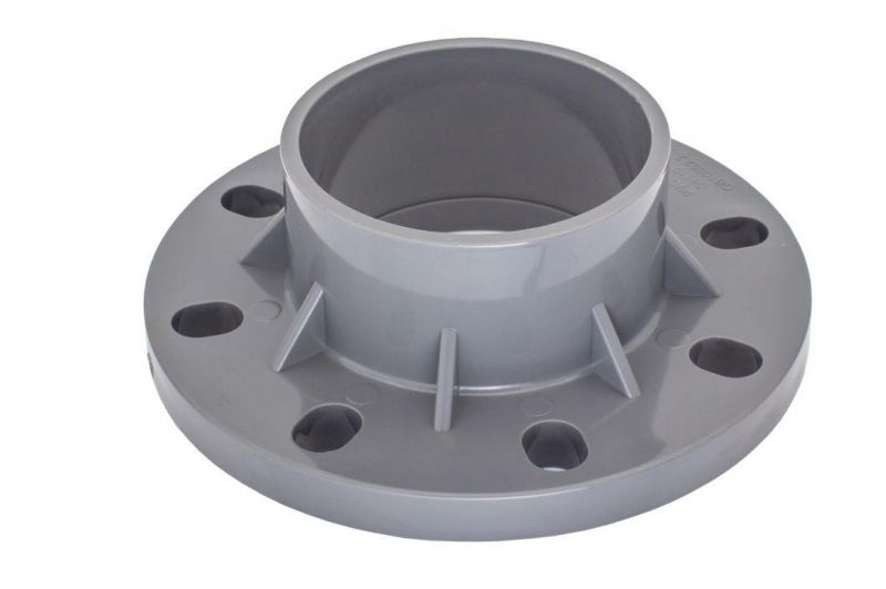 High Quality Customizable PVC Pipe Fittings-Pn10 Standard Plastic Pipe Fitting Tee Ts Flange for Water Supply