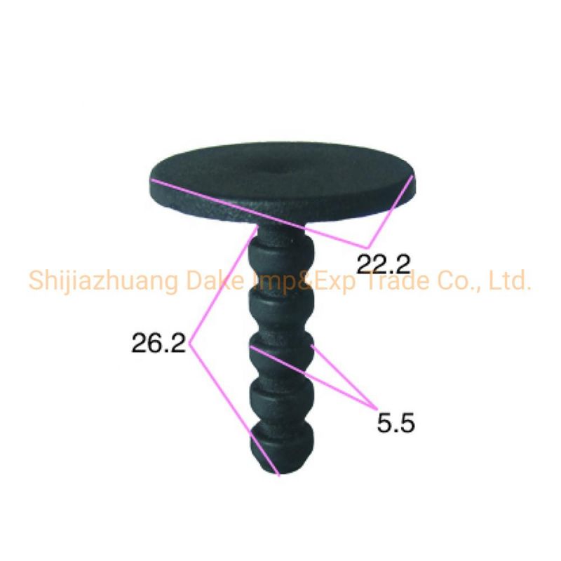 5.5mm Hole of Auto Parts Plastic Nails and Plastic Fastener and Plastic Screw Use on The Car