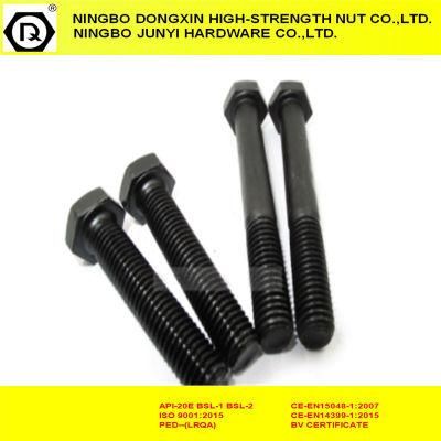 DIN933 12.9 Black Full Thread Hex Bolts