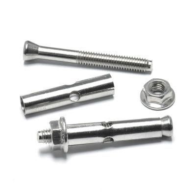 M6 M8 M10 50mm SS304 HDG Flange Nut Expansion Pipe I Tie Type Concrete Wood Sleeve Anchor Bolt