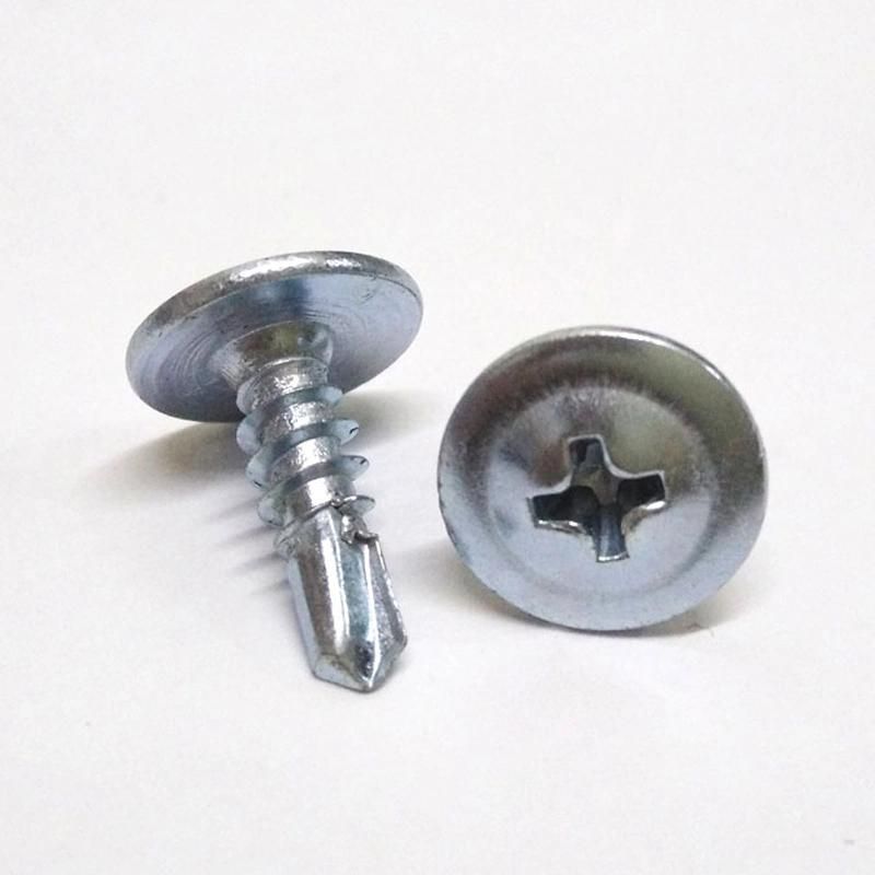 C1022 Hardened Truss Wafer Head Self Drilling Screw Zinc