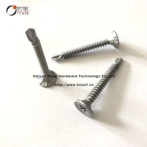 M4.2*38 Dacromet Flat Head Philips Self Drilling Screws #8*1 1/2&prime;